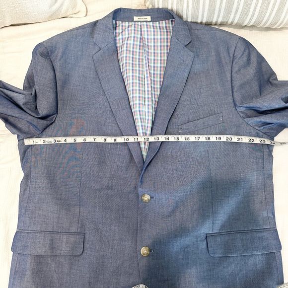 Southern Pines XL Blue Sport Coat Two Button Jacket 100% Cotton Easter Men’s - Picture 14 of 16